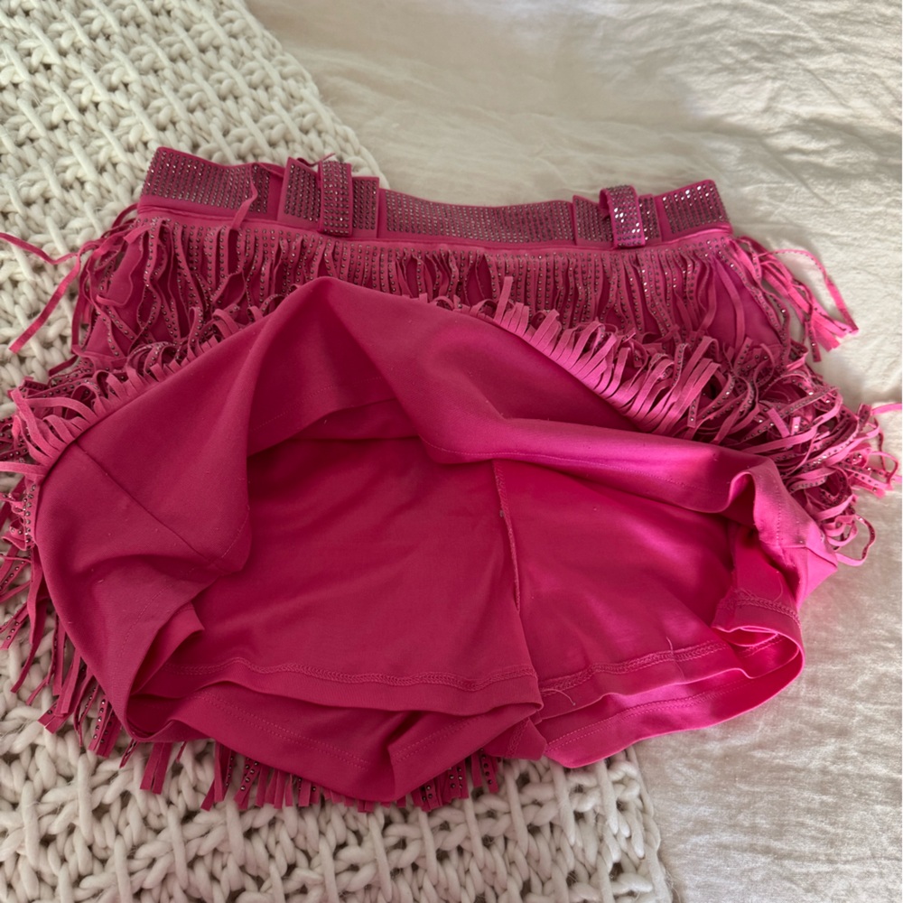 Pink Rhinestone Fringe Set - Picture 8 of 9